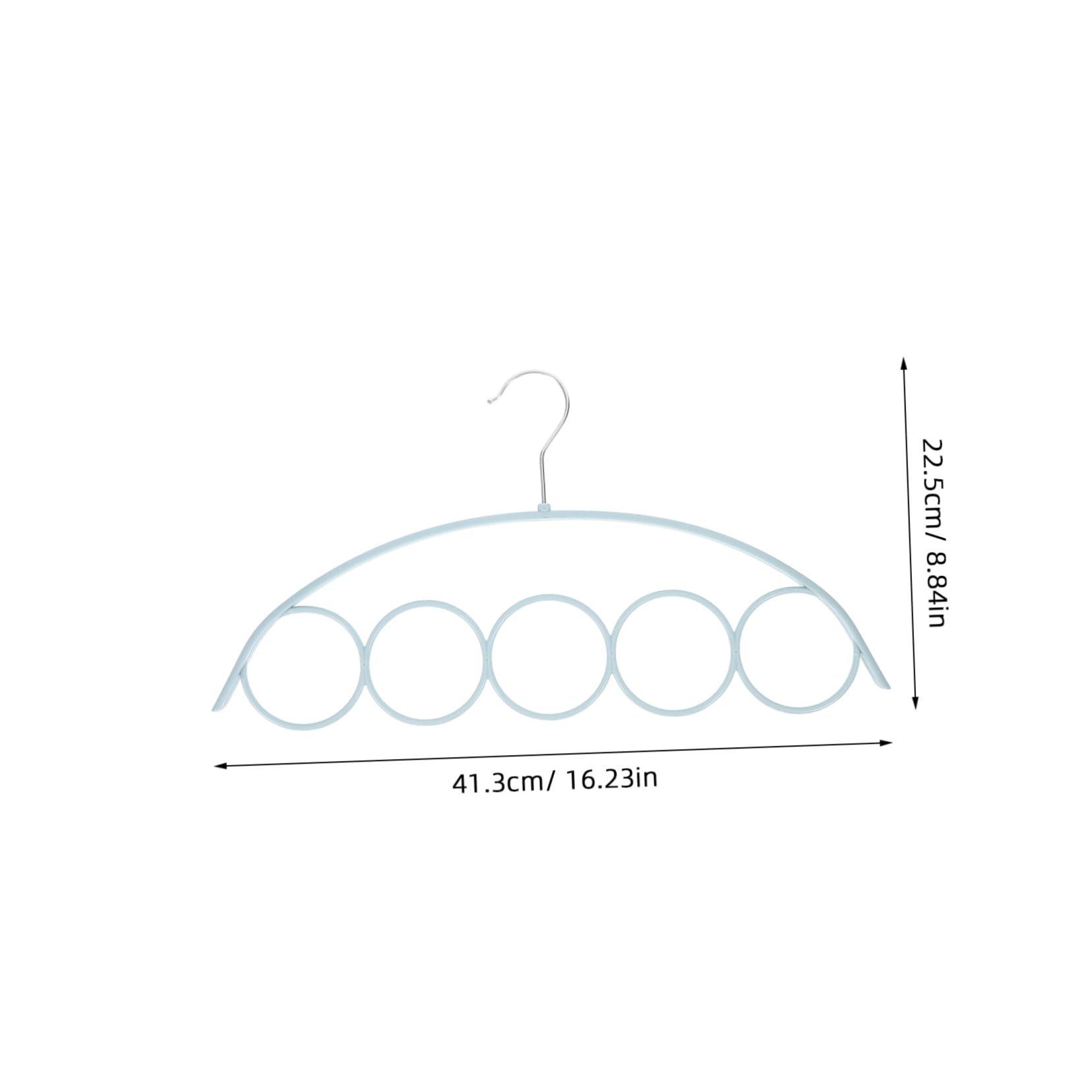 PRETYZOOM 4Pcs Ring Scarf Hangers Metal Belt Holder with Slip Design for Organized Closet Versatile Storage for Clothes Sweaters Pants Handbags Closet Accessories