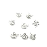 Price per 40 Pieces Jewelry Making Charms 04421 Teapot Pendant Ancient Silver Findings Accessoires Craft