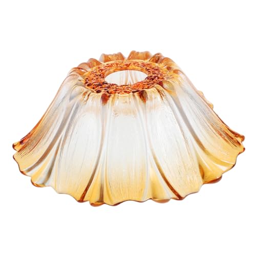 DIYEAH Vintage Glass Lamp Shade Replacement for Bulbs Retro Design for Floor and Table Lamps Minimalist Style for Bedrooms Living Rooms and Bars