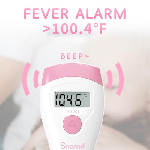 Image of Non-Touch Forehead Thermometer, Digital 2-in-1 Infrared Thermometer for Adults, Kids, and Babies with Fever Alarm, Instant Reading, Medical-Grade Accuracy