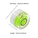 WOYISEPG 10Pcs Bubble Spirit Levels Mini Circular Bullseye Bubble Level Small Round Spirit Level Measuring Layout Tools (10x6mm, Non-Adhesive)