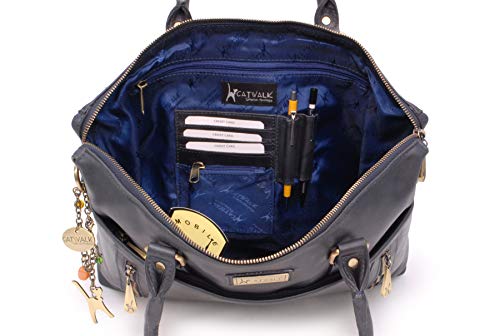 Catwalk Collection Handbags - Dames Leren Briefcase/Aktetas Cross Body - Dames Organiser Werk Tas - Tablte/Laptop Tas - ADELE - Image 7