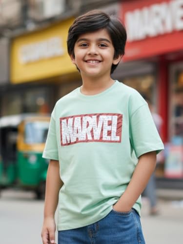 Image of Nap Chief Kids Cotton Official Marvel Avengers Characters Printed T-Shirts for Boys & Girls