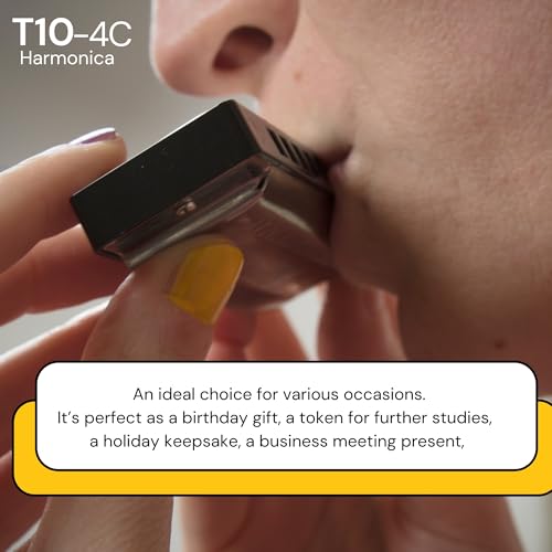 Image of T10-4 C, Diatonic Harmonica Key of C 10 Holes 20 Tones Mouth Organ, Blues Harp Harmonica For Adults, Kids, Beginners, Professionals and Students