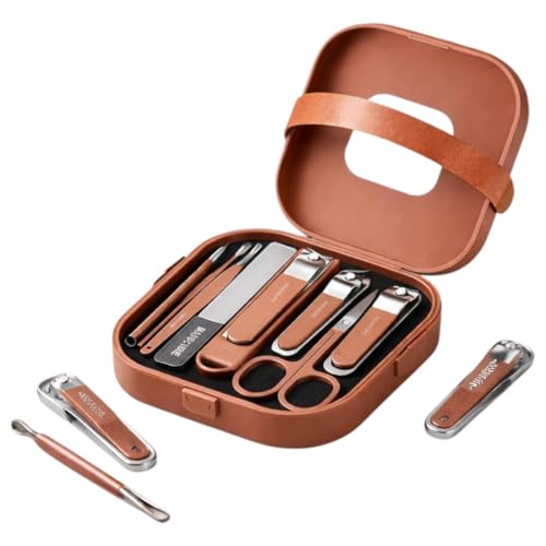 Portable Nail Clipper Set 8 in 1 Professional Manicure Pedicure Kit for Men Women & Adults Sharp Stainless Steel Fingernail & Toenail Cutter Grooming Travel Case Gift Ready Personal Care Tools Portable Nail Clipper Set 8 in 1 Professional Manicure Pedicure Kit for Men Women & Adults Sharp Stainless Steel Fingernail & Toenail Cutter Grooming Travel Case Gift Ready Personal Care Tools