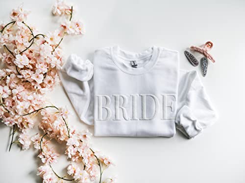 Up2ournecksinfabric Bride Mrs Sweatshirt - Custom Mrs Crewneck - New Mrs Gift - Honeymoon Pajamas - Wedding Gift - Future Mrs.2