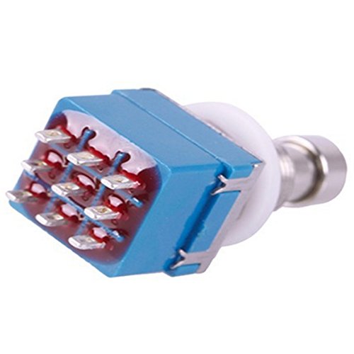E Support™ 5 X 3PDT 9 Pins Box Stomp Gitaareffect Pedaal Voetschakelaar True Bypass Metaal Blauw - Image 5