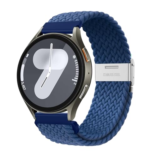 Image of XMUXI 20mm Braided Watch Straps Compatible with Samsung Galaxy Watch 6 Classic Strap 43mm 47mm /Galaxy Watch 7 6 5 4 Nylon Solo Loop Replacement Watch Band for Amazfit GTS 4 (No Watch)