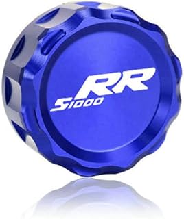 Motorcycle Rear Brake Oil Gas Fuel Tank Filler Oil Cap Cover Compatible with BMW S1000RR S1000R S1000XR (S1000RR, Blue)