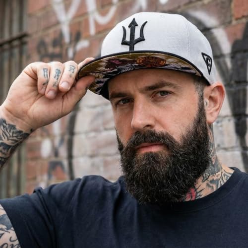 Image of Capiche [99+ Variations Snapback Cap Men's Cap - Baseball - Hat - Art - Unisex - Visor - Men - One Size - Tattoo - Men - Women