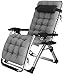 Fly YUTING Chaise de gravité zéro Pliante, Chaise Longue de Jardin Portable, Patio extérieure à la Maison Extra-Large Chaise Longue Parfaite, avec Porte-gobelets téléphoniques et Coussins