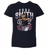 500 LEVEL Cade Smith Toddler Shirt - Cade Smith Cleveland Player Name WHT (Navy, 2T)