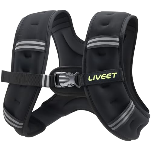Liveet Weighted Vest, 10 lbs Weighted Vest for Women Men