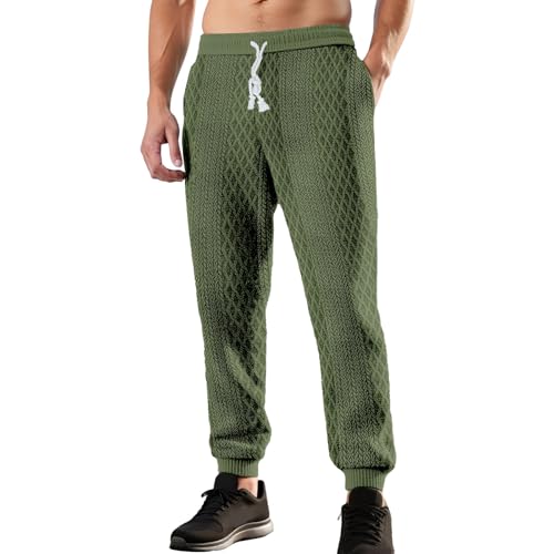 Pantalon jogging homme léger grandes tailles en sportswear avec cordon et poches