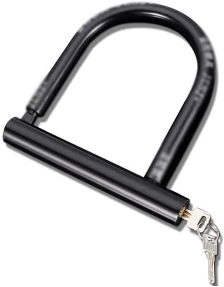 Heavy Locks Bike U Lock with Electric Bike Lock Motorcycle U-Lock Mountain Bike Lock for Road Bike and Mountain Bike Black U-Locks for Bicycles