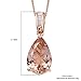 Stylish Unique Elegant AAA Premium Morganite Diamond Accent Necklace Pendant 20