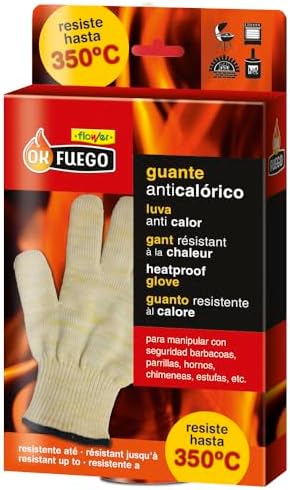 Flower - Guantes Resistencia al Calor 350°C | Ideal para Barbacoa...
