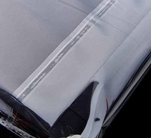 Miniatura 3 de 100 bolsas de polietileno de plástico de 9 x 12 pulgadas con mensaje de seguridad de advertencia de asfixia, 0.059 in de grosor, ideal para ropa,