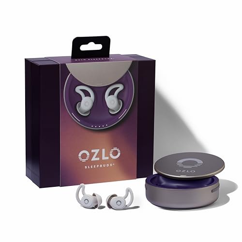 Ozlo Sleepbuds® | Comfortable Side Sleeper Headphones | Up to 10 Hours of Bluetooth LE Streaming | Science-Backed Sleep Sounds | Snore Blocking Comfortable Earbuds