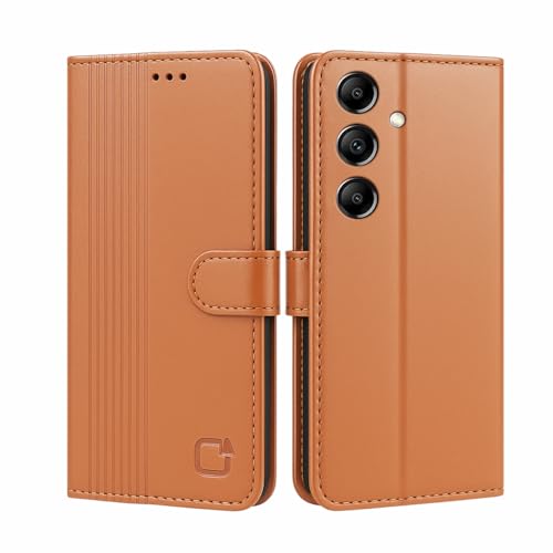 Image of AIBEX Shock Proof Flip Compatible for Samsung A14 5G Flip Cover Leather Finish | Inside TPU with Card Pockets | Wallet Stand | Complete Protection Flip Case
