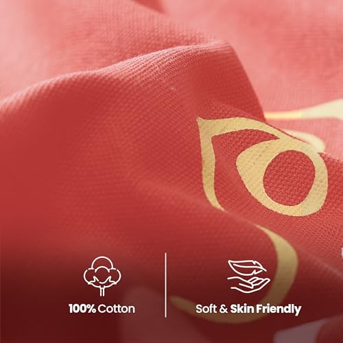 Image of Yellow Weaves Cotton Canvas Printed Kitchen Apron with Large Pockets, Cooking Apron for Men & Women, Durable Chef Apron for Cooking, Barista, Restaurant, Cafe Kitchen Apron