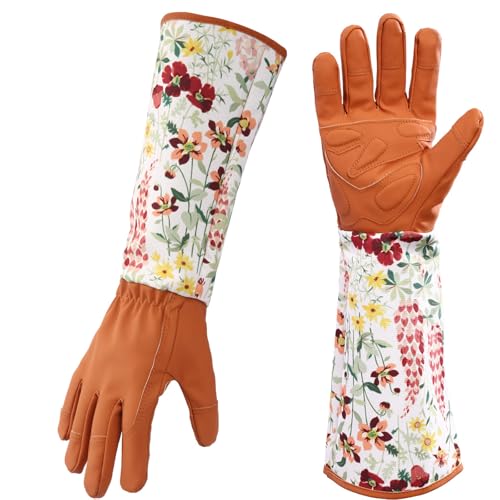 Gants de jardinage à manches longues anti-épines pour rosiers et travaux de taille extérieurs