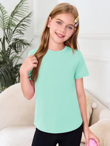 Image of Haloumoning Girls Short Sleeve T Shirts 5-14 Years