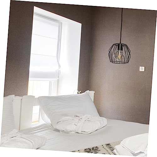 Image of Housoutil 5pcs Hollow Out Metal Lampshade Replacement for Pendant Lamp Sturdy Lamp Shade Cover for Dining Room Living Room and Hotel Adds Charm to Your Space