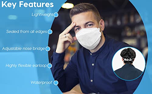 20 PCS INDIVIDUALLY WRAPPED FFP2 Face Masks Uk certified face masks FFP2 mask N95 face Mask respiaror 4-Layer Filtering FFP2 Mask with CE Marks mask fpp2 mask kn95 face mask uk - Image 4