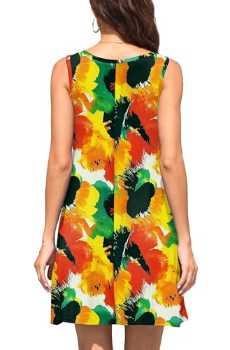 Image of WEACZZY Women Summer Casual Swing T Shirt Dresses Beach Cover up Loose Dress