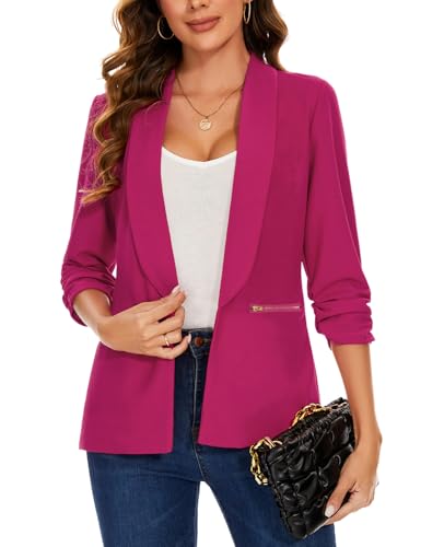 Blazer ouvert femme fluide pour corriger et élancer la silhouette