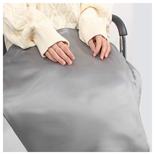 Sleepymoon Weighted Lap Blanket 20"x25" 5lbs Heavy Sensory Lap Pad for Kids Adults Includes Washable Cover Dual-Sided Soft Navy Minky+Cool Grey Bamboo with Glass Beads