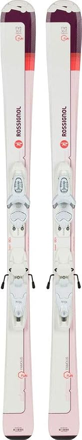 Amazon Rossignol ロシニョール キッズ ジュニア スキー板 ビンディングセット スキーセット 子供用 Rahjy04 Fcfk003 ホワイト ピンク 130 Rossignol ロシニョール スキー板