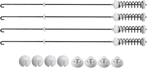 CHEDA W10780048 - Juego de varillas de suspensión para lavadora, compatible con Whirlpool, Maytag, Jenn-Air, Amana, Magic Chef, Almirante, Norge,