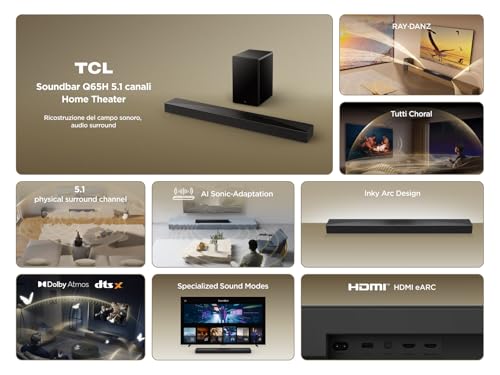 Soundbar + Subwoofer Tcl Q65H - 4