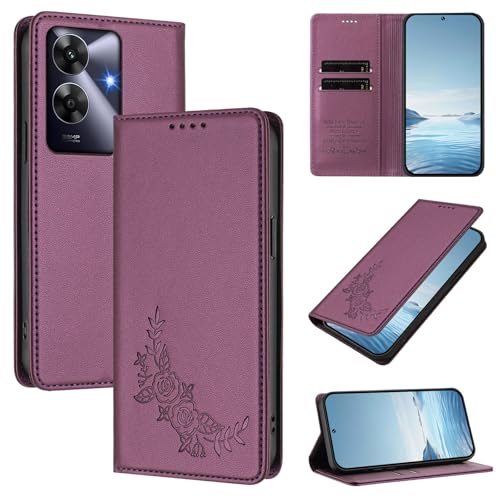 �X�}�z�P�[�X �Ή��@�� for Realme Narzo N63 / Note 60 / Note 60X,�Ή��@�� for Realme C61 4G / C63 4G�yRFID�u���b�N�z�y�J�[�h�z���_�[�t�����z �}�O�l�b�g�J�� �X�^���h�@�\�t���z�X�}