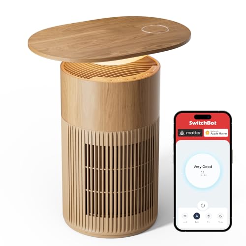 SwitchBot Air Purifier Table (Natural Wood)