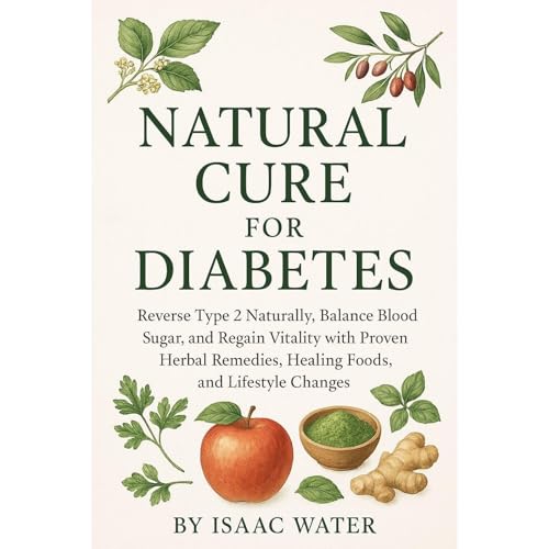 Natural Cure for Diabetes Audiolibro Por Isaac Water arte de portada