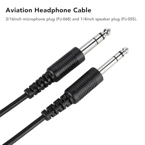 Cable de reemplazo auricular aviación con plug doble GA miniatura 2