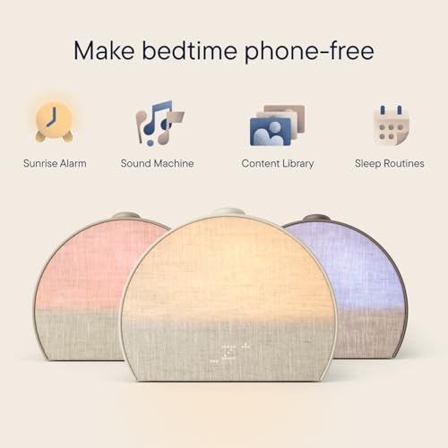Image of Hatch Restore 3 Sunrise Alarm Clock, Sound Machine, Smart Light (Putty) - White Noise, Screen-Free Sleep Routine