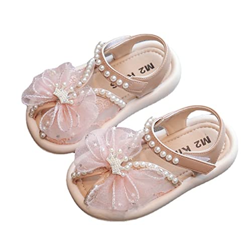 Girls Sandals Mesh Bow Crown Design Princess Shoes Flat Dress Shoes for Toddler Little Child Big Kids Size 2 Girls Shoes4