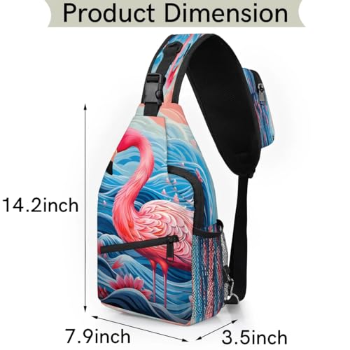 Bolso cruzado unisex sling para senderismo y viaje miniatura 2