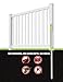 4ft H x 6ft W (1 Panel + 1 Post) No Dig WamBam Sturbridge Fence Kit, White Vinyl Picket Fence Panel, Easy DIY Installation Fence Panel Kit, Durable Outdoor Fence for Yard or Pool, BL19103