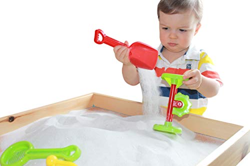 Sandtastik Sparkling White Play Sand, 25 Lb (11.3 Kg) - Fill Sandboxes, Sand Trays, Sensory Tables, Water Tables! Scoop, Mold & Pour This Premium Non-Toxic Sand #TOP5