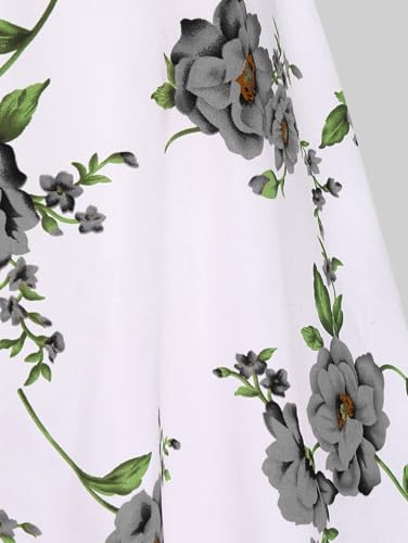 Image of Rosegal Plus Size Women Cottagecore 2PC Floral Sundress Set