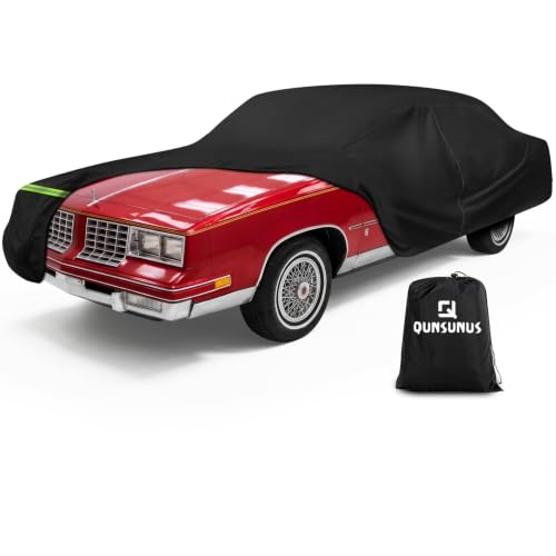 Image of Car Cover for Oldsmobile Cutlass Supreme, Ciera, Calais, Cruiser 1978-1997 | with Cotton Lining and Zipper, Waterproof Outdoor All Weather Cutlass Supreme Car Cover, Heavy 420D Cutlass Ciera Car Cover