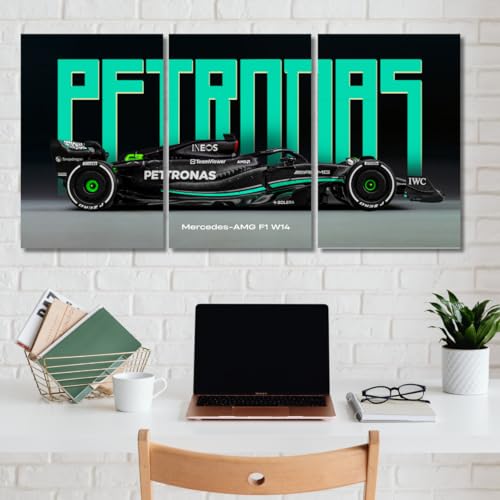 Image of Good Hope Petronas Formula 1 car Split poster, car wall art, man cave decor, Porsche 911 poster, luxury sports, gift for F1 Racing lovers, automotive art, Poster wall decor,