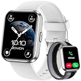 Smart Watches for Women Men, for Android & iPhone, Alexa Built-in, 1.8" Touch Screen Smartwatch with Heart Rate/SpO2/Sleep/Stress Monitor , IP68 Waterproof Fitness Tracker, 101+ Sports Modes, 2 Bands