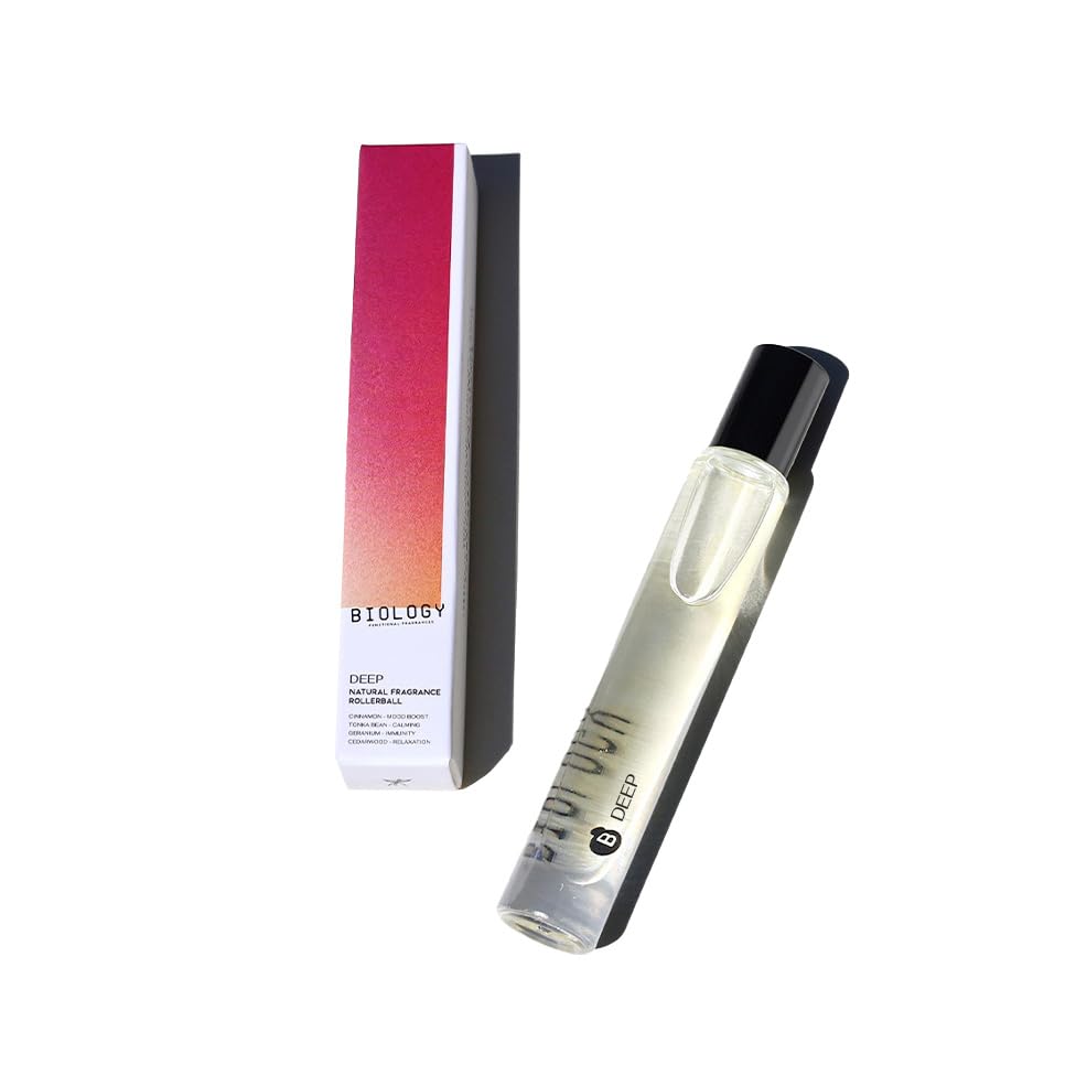 Rollerball - Deep – Cinnamon, Tonka & Geranium - Spiced & Grounding, 100% Natural Clean Perfume, 10ml