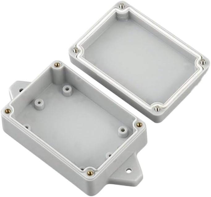 KTELI 1 Piece Waterproof Box with Ears Electrical Junction Box Sealed Box ABS Rainproof and Waterproof Terminal Button Box (Color : 83MMX58MMX33MM)